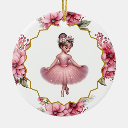 Ballerina keramisch Ornament (Voorkant)