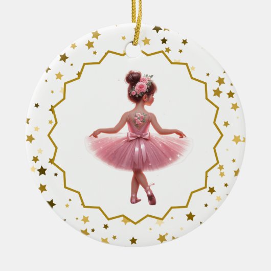 Ballerina keramisch Ornament (Voorkant)