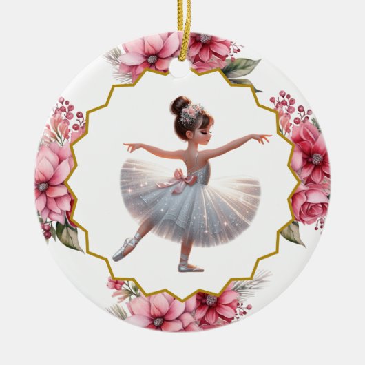 Ballerina keramisch Ornament (Voorkant)