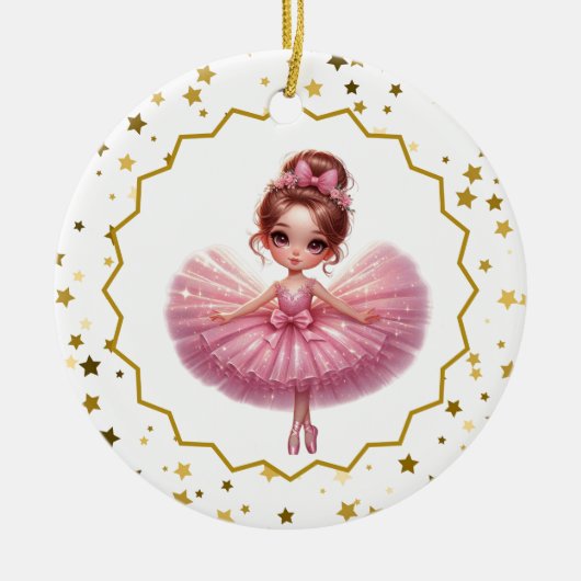 Ballerina keramisch Ornament (Voorkant)