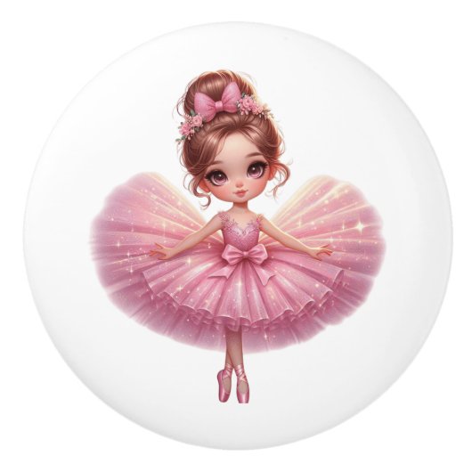 Ballerina Keramische Knop (Voorkant)