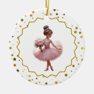 Ballerina Keramische Versiering Keramisch Ornament
