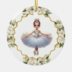 Ballerina Keramische Versiering Keramisch Ornament