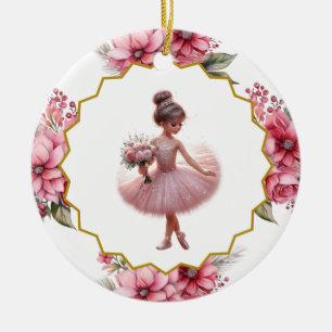 Ballerina Keramische Versiering Keramisch Ornament