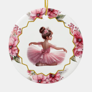 Ballerina Keramische Versiering Keramisch Ornament