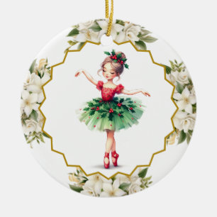 Ballerina Keramische Versiering Keramisch Ornament