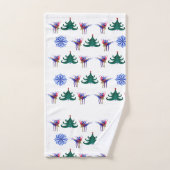 Ballerina Kerstmis Bad Handdoek (Handdoek)