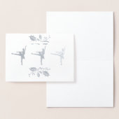 Ballerina Kerstmis Folie Kaarten (Display)