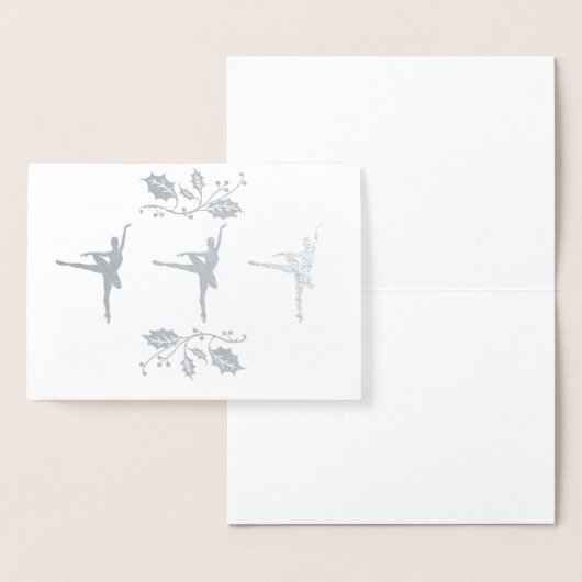 Ballerina Kerstmis Folie Kaarten (Display)
