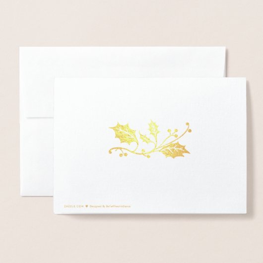 Ballerina Kerstmis Folie Kaarten (Met envelop)