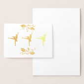 Ballerina Kerstmis Folie Kaarten (Display)