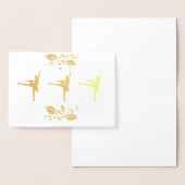 Ballerina Kerstmis Folie Kaarten (Display)