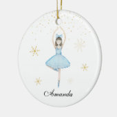 Ballerina Kerstmis Keramisch Ornament (Links)