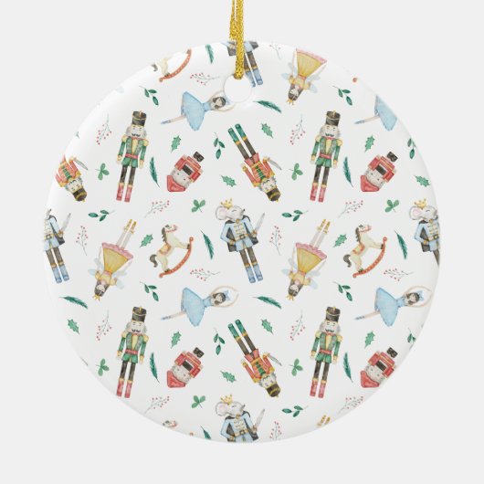 Ballerina Kerstmis Keramisch Ornament (Achterkant)