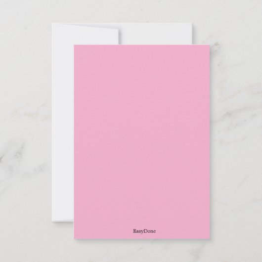 Ballerina Kids Verjaardagsfeestje Uitnodigen (Achterkant)