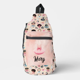 Ballerina kinderen draagtas sling bag
