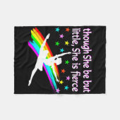 BALLERINA, KLEINE MAAR FIERCE FLEECE DEKEN (Voorkant (Horizontaal))