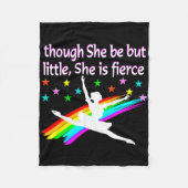 BALLERINA, KLEINE MAAR FIERCE FLEECE DEKEN (Voorkant)