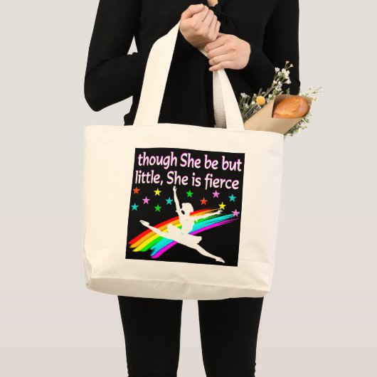 BALLERINA, KLEINE MAAR FIERCE GROTE TOTE BAG (Voorkant (product))