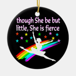 BALLERINA, KLEINE MAAR FIERCE KERAMISCH ORNAMENT