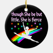 BALLERINA, KLEINE MAAR FIERCE KERAMISCH ORNAMENT (Achterkant)