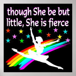 BALLERINA, KLEINE MAAR FIERCE POSTER