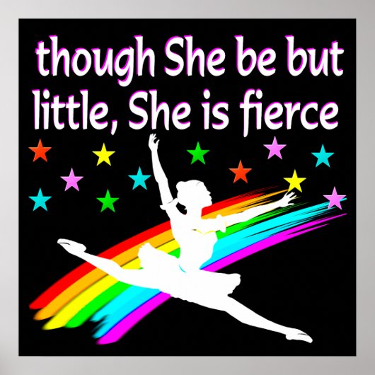 BALLERINA, KLEINE MAAR FIERCE POSTER (Voorkant)