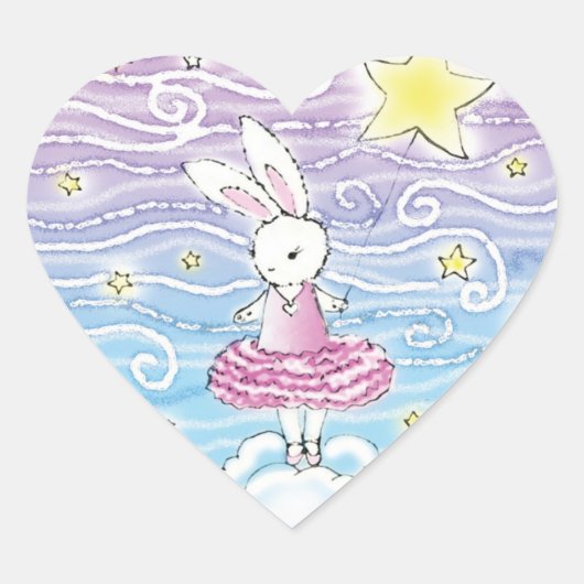 Ballerina Konijn Stickers (Voorkant)