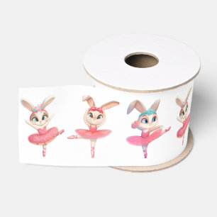 Ballerina Konijnen In Roze Tutus Grosgrain Lint