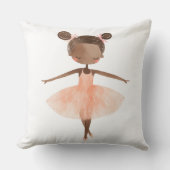 Ballerina Kussen met Ballet Danser Print (Voorkant)
