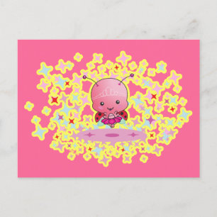 Ballerina Ladybug Briefkaart
