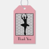 Ballerina - Leraar Waardering Dank U Cadeaulabel (Voorkant)