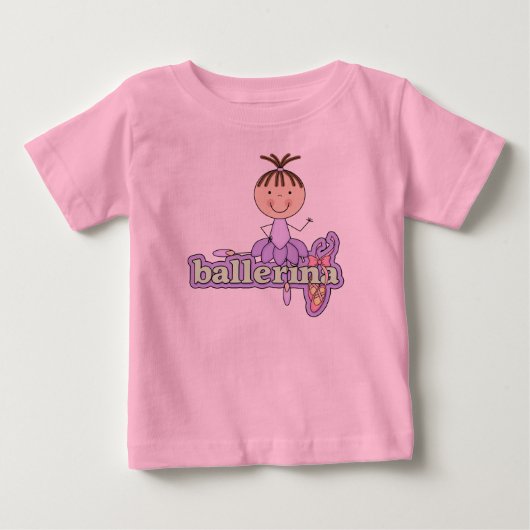 Ballerina - Lila Babytutu Bodysuit (Voorkant)
