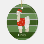 Ballerina Llama Kerst Special Keramisch Ornament (Links)