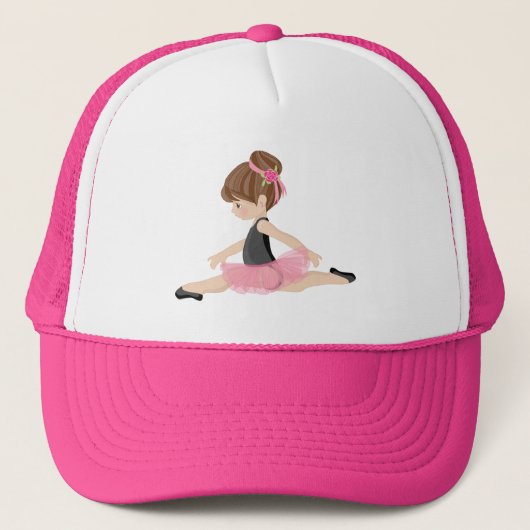 Ballerina Lover Pink Trucker Pet (Voorkant)