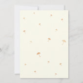 Ballerina Meisje Baby shower Kaart (Achterkant)