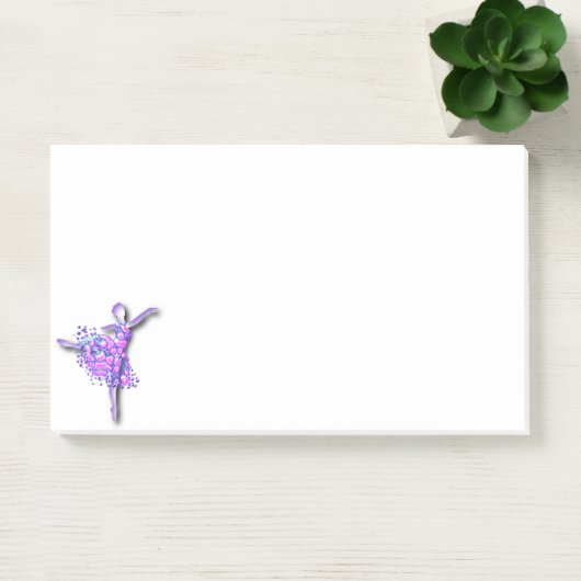Ballerina Meisje Ballet Danser Sticky Notes (Kantoor)