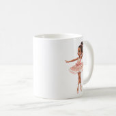  Ballerina Meisje Custom Koffiemok (Voorkant rechts)