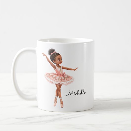  Ballerina Meisje Custom Koffiemok (Links)