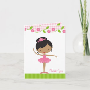 Ballerina Meisje Dank je kaart