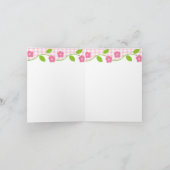 Ballerina Meisje Dank je kaart (Binnen)