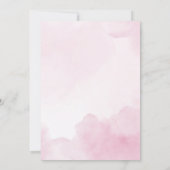 Ballerina Meisje Roze Bloemen Krans Verjaardagsfee Kaart (Achterkant)