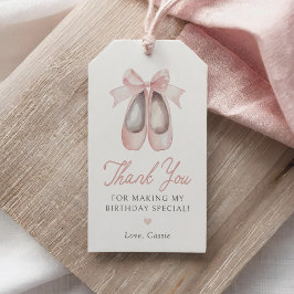 Ballerina Meisje Verjaardag Favoriet Tag Cadeaulabel