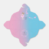 Ballerina meisje Verjaardagsfeest Bedankdoosjes (Uitgevouwen)