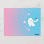  Ballerina meisje Verjaardagsfeest Briefkaart (Achterkant)