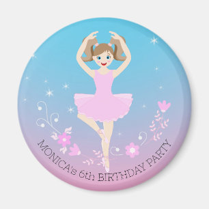 Ballerina meisje Verjaardagsfeest Magneet