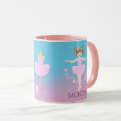 Ballerina meisje Verjaardagsfeest Mok (Voorkant rechts)