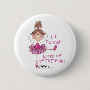 Ballerina met ATUTU Ronde Button 5,7 Cm