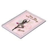 Ballerina met Citaat Notitieboek (Linkerzijde)