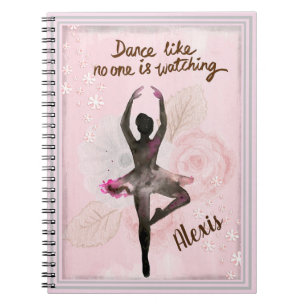 Ballerina met Citaat Notitieboek